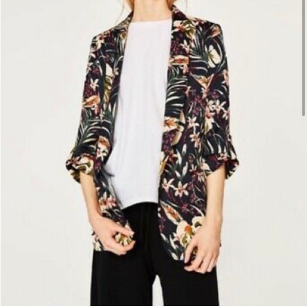 Zara | Floral Blazer | XS
